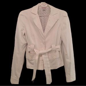 Guess Jeans off white belted blazer